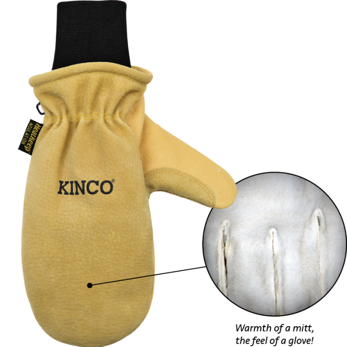 KINCO MITT WITH HEAVY-DUTY PREMIUM GRAIN LEATHER & SUEDE